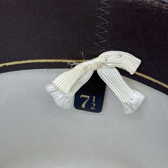 John B Stetson Company Western Hat Mens 4X Beaver Wide Brim Feather Braided Tan - Picture 6 of 16